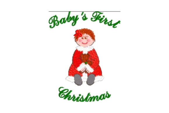 Baby Mrs First Christmas: A Festive Embroidery Gem