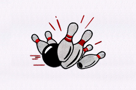 Bowling Ball: A Versatile Embroidery Design