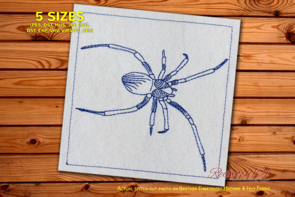 Common House Spiders Redwork: A Versatile Design