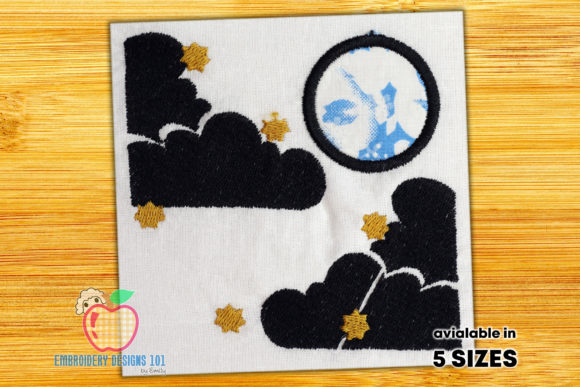 Full Moon Night Scene: A Holiday Embroidery Gem