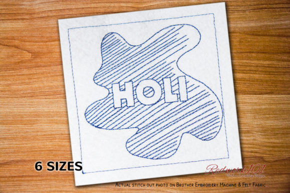 Holi Color Pattern Bluework for Boutique Apparel