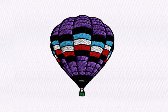 Hot Air Balloon: A Charming Embroidery Design