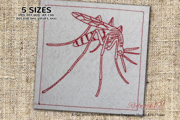 Mosquito Bluework: A Unique Embroidery Design