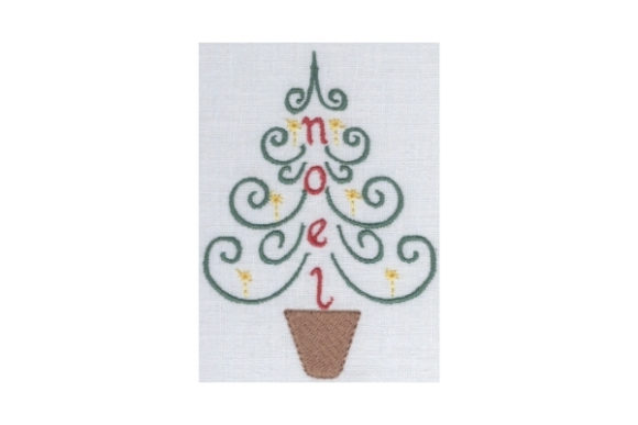 Noel Tree: A Festive Embroidery Design for Craft Fairs