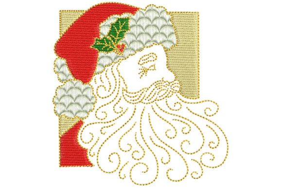 Vintage Santa Face: A Charming Addition for Your Brand
